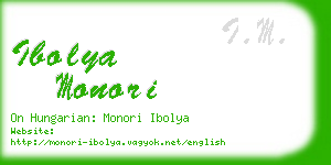 ibolya monori business card